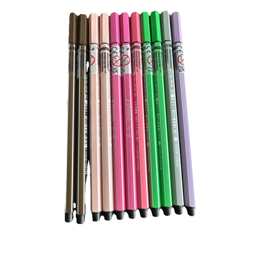 Lot of 11 NEW STABILO Fiber Tip Detail, Layout, &‎ Sketching Markers 68 Tip